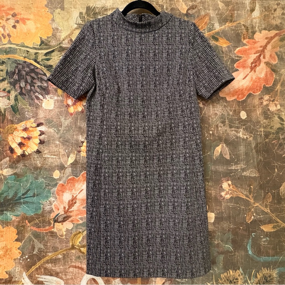 NWT Anne Klein Soft Jacquard Jersey Knit Polyester Dress | M (8-10)